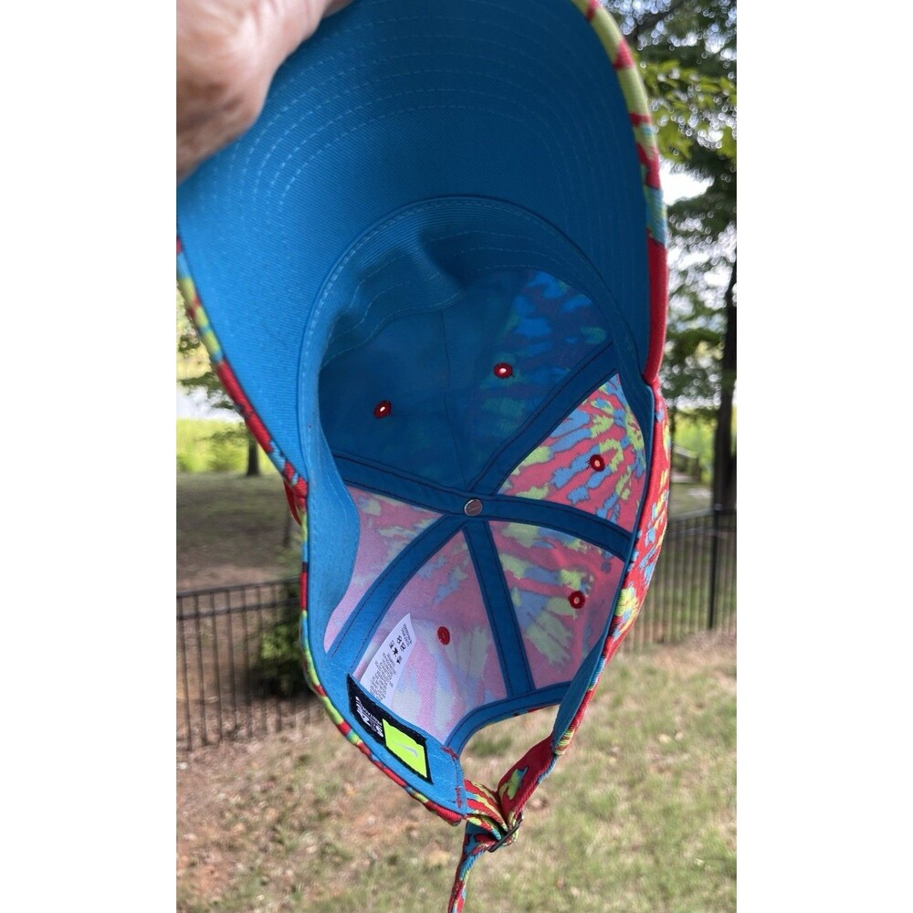 Nike Court Heritage86 Hat Multicolor Tie Dye Cap Adjustable RN 56323 Blue Swoosh - Picture 7 of 13